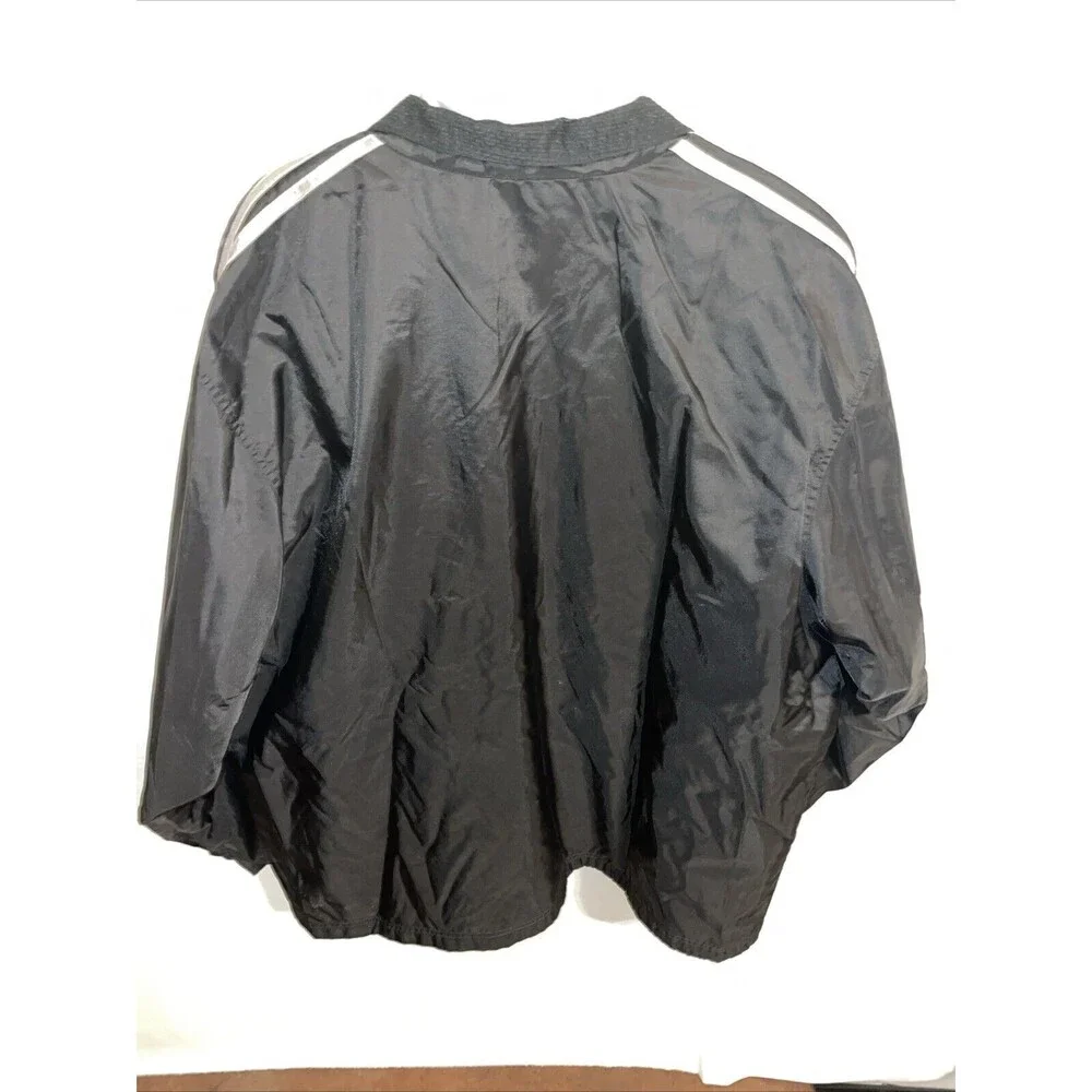 Adidas Men’s Vtg Y2K Jacket & Removeable Vest Size XL Black Outer Silver Inner